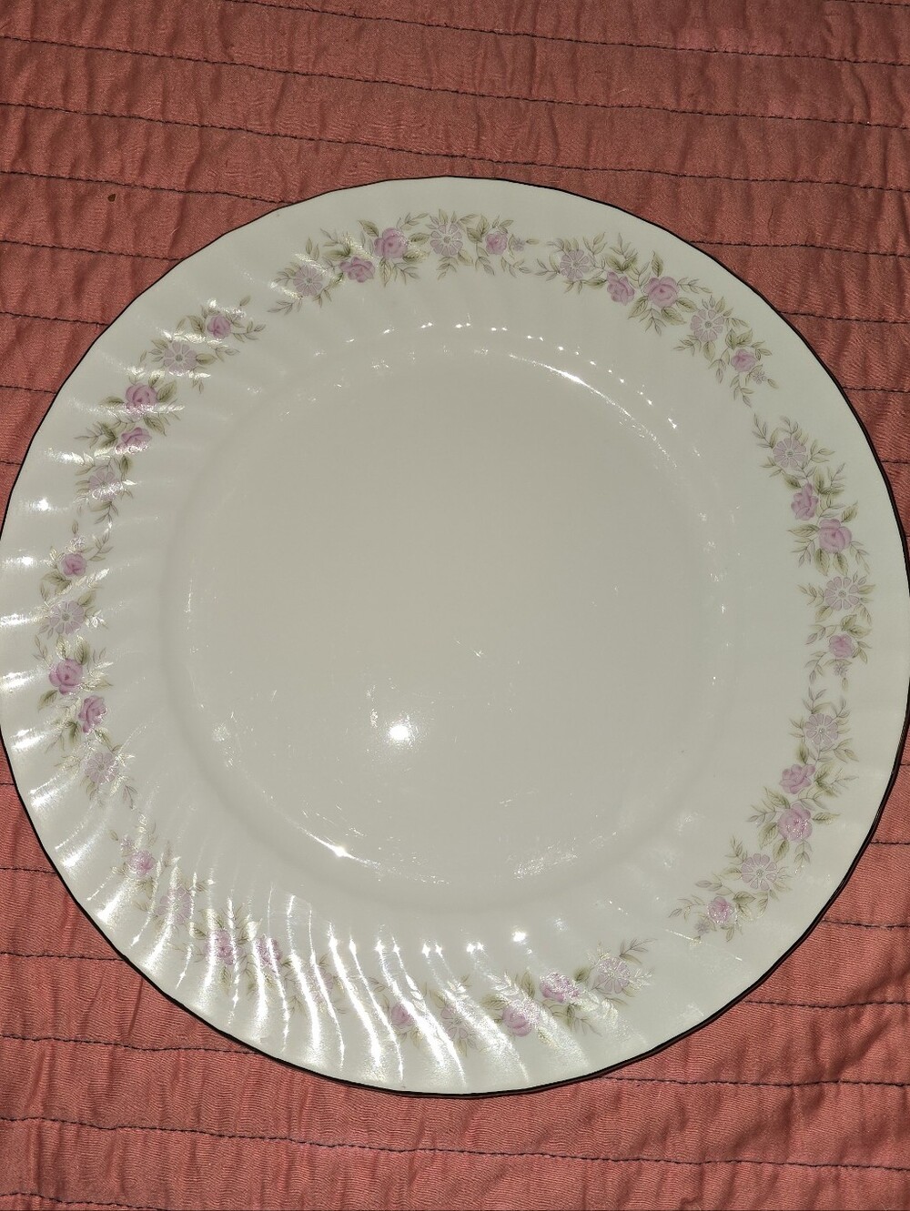 4pc VTG Vintage 1960/70s Dansico Japanese Fine China Dinner Plates Teahouse Rose